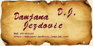 Damjana Jezdović vizit kartica